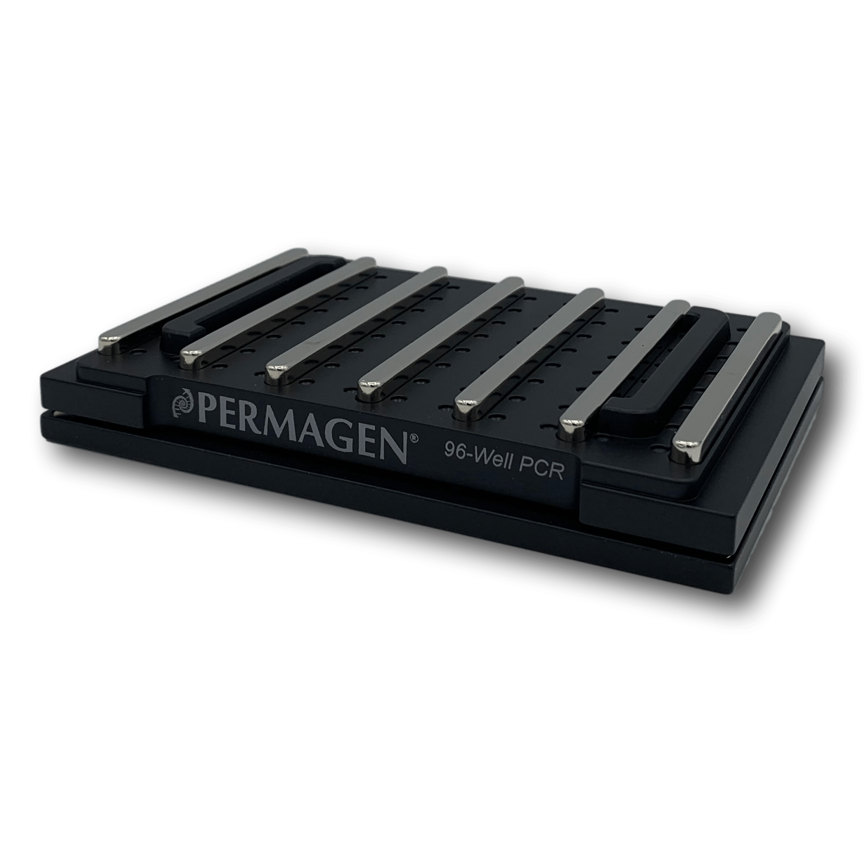 96孔侧拉条形磁铁PCR板（含集成缓冲底座）